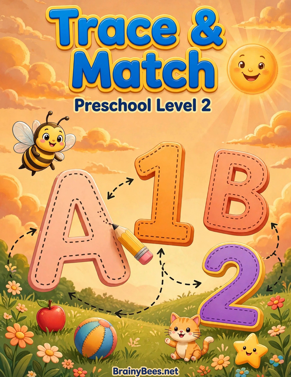 Preschool Level 2: Trace & Match