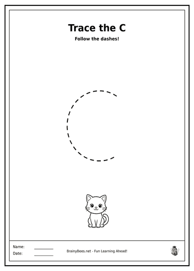 Trace the Letter C