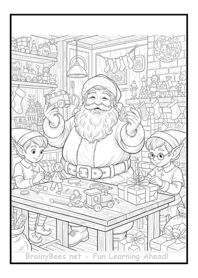 Christmas Santa Elves Workshop