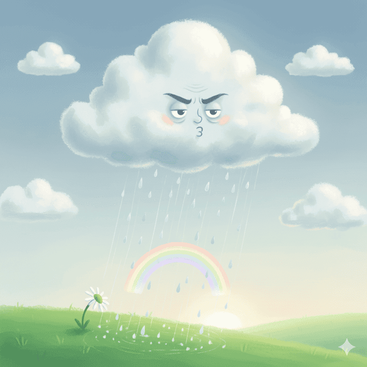 The Grumpy Cloud Who Learned to Rain