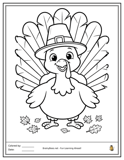 Thanksgiving Turkey Pilgrim Hat