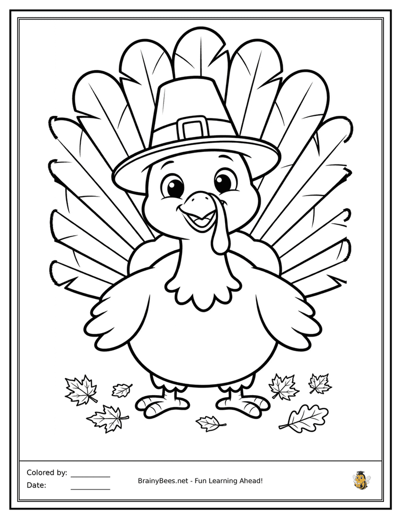 Thanksgiving Turkey Pilgrim Hat