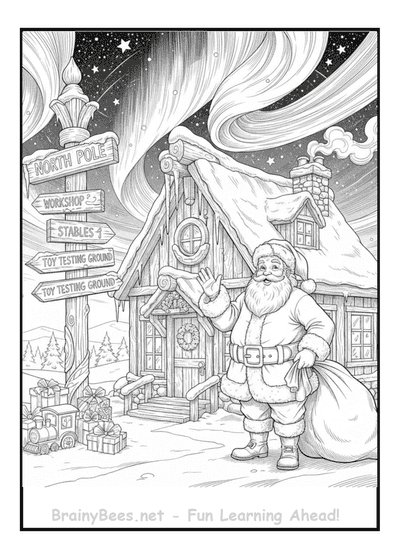 Christmas Realistic Santa Northpole