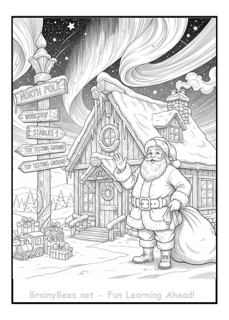 Christmas Realistic Santa Northpole