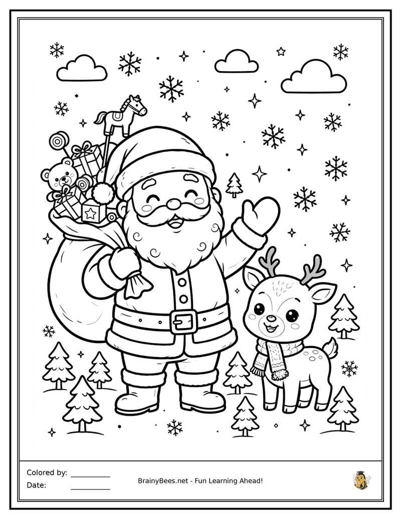 Christmas Santa and Reindeer
