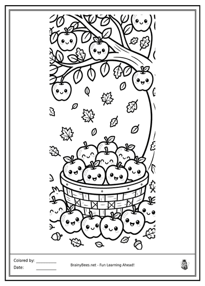 Thanksgiving Apple Picking Basket