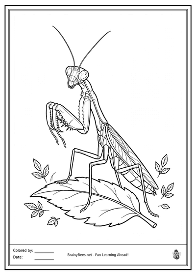 Realistic Praying Mantis