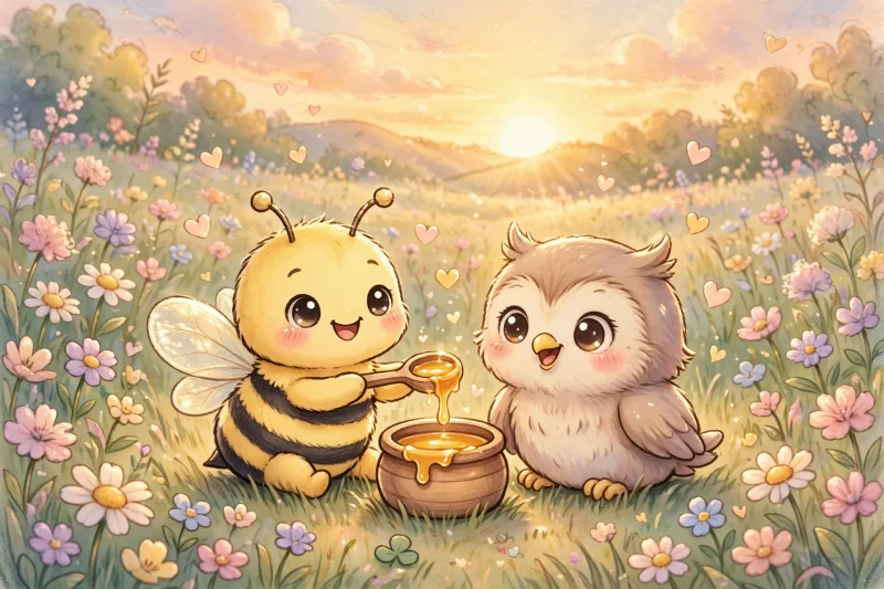 Buzzie the Bee Shares the Honey