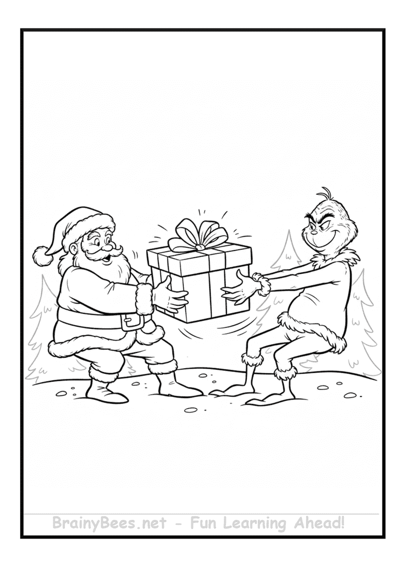 Christmas Santa Vs Grinch Gift