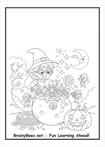 Halloween Boy Magic Candy Angels Pumpkin