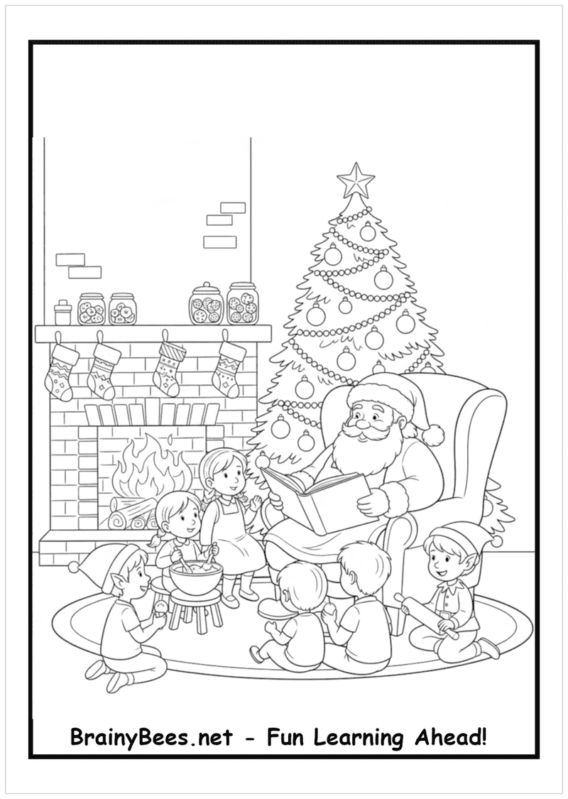 Christmas Santa Kids Elves