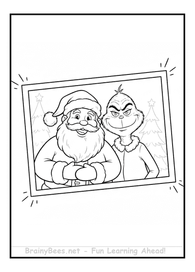 Christmas Santa Grinch Picture Pose