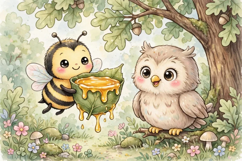 Buzzie the Bee Shares the Honey