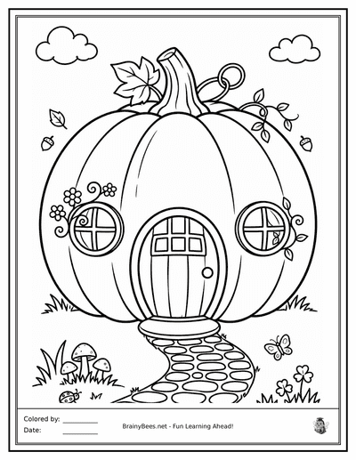 Halloween Pumpkin House