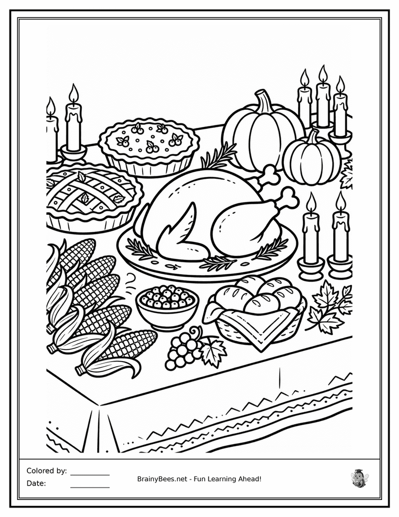 Thanksgiving Feast Table