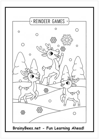 Christmas Reindeer Snowflakes